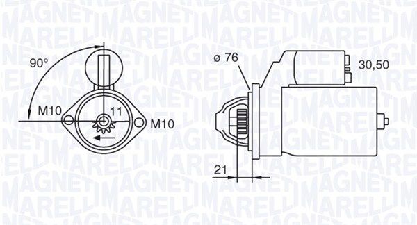 MAGNETI MARELLI starteris 063280071010